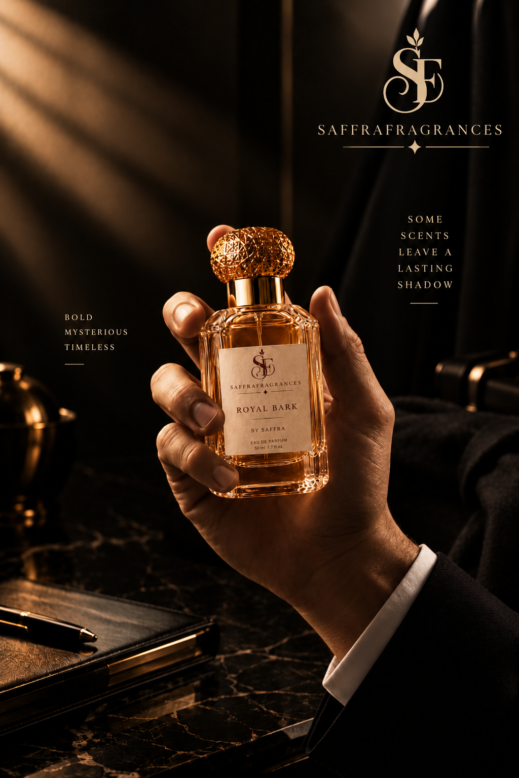ROYAL BARK by SAFFRA — A Scent That Defines Royalty.